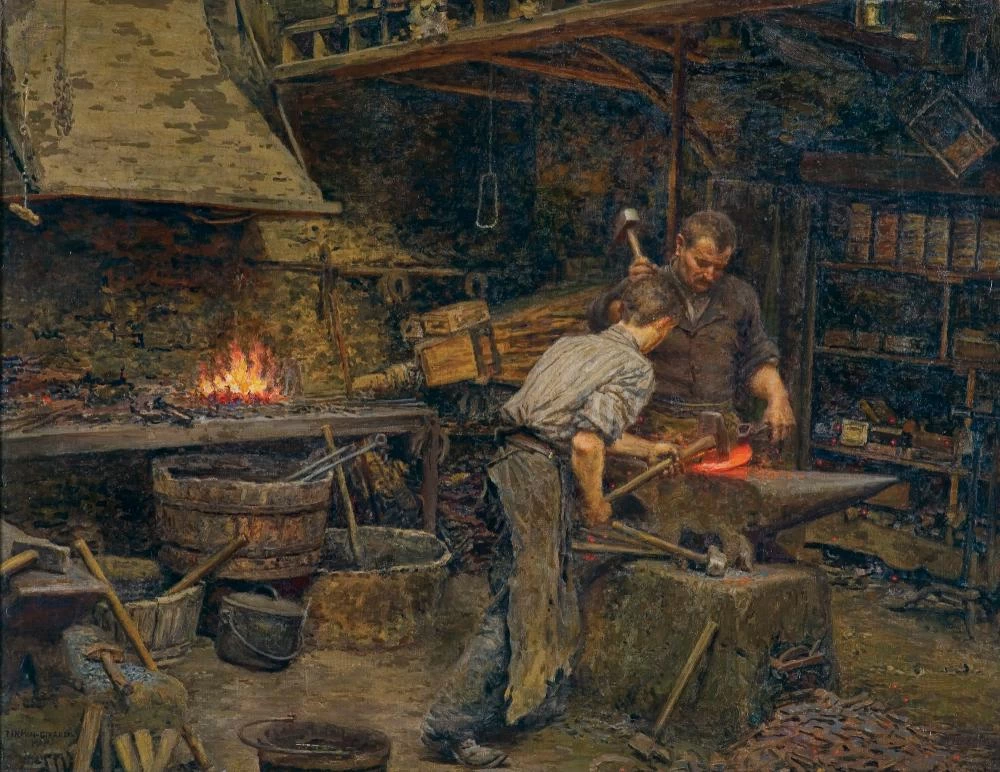 Marie - François Firmin, Girard, Al lavoro